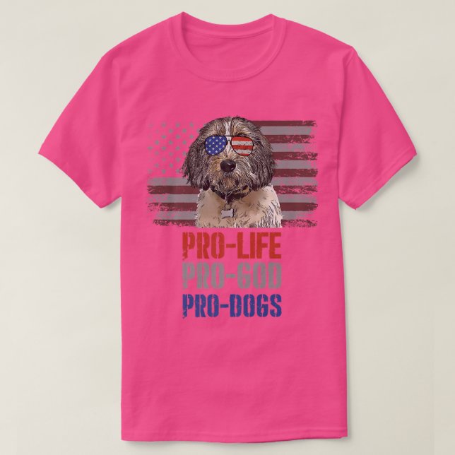 Petits Bassets Griffons Vendeen Pro Life Pro God P T Shirt (Design framsida)