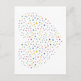 Petits cœurs grand cœur - Aquarelle Vykort