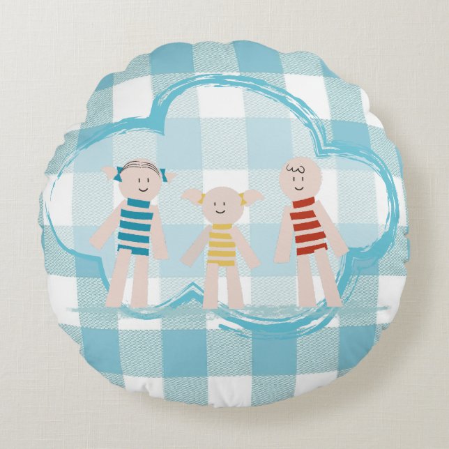 Petits Habitants - Canciones para Soñar Rund Kudde (Framsidan)