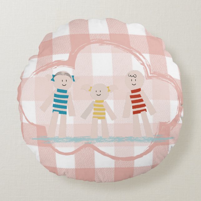 Petits Habitants - Canciones para Soñar Rund Kudde (Framsidan)