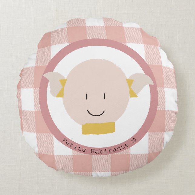 Petits Habitants - Canciones para Soñar Rund Kudde (Framsidan)