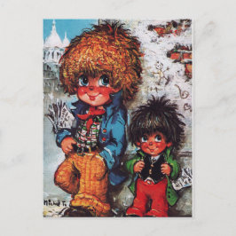 Petits Poulbots Journaux Vykort