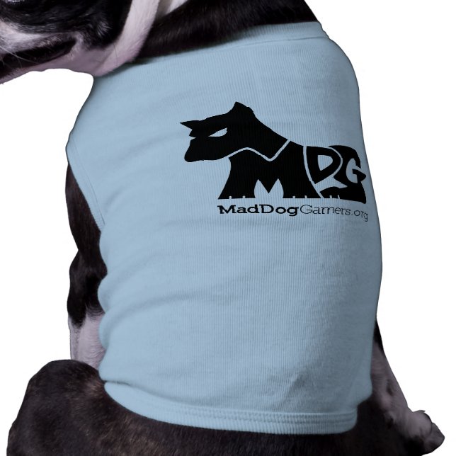 Petkläder av typen MadDogGamers Hundtröja (Baksidan)