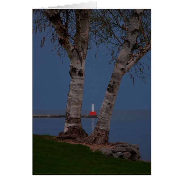 Petoskey Lighthouse Hälsningskort (Framsidan)