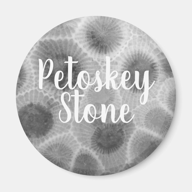 Petoskey Stone Mönster Magnet (Framsidan)