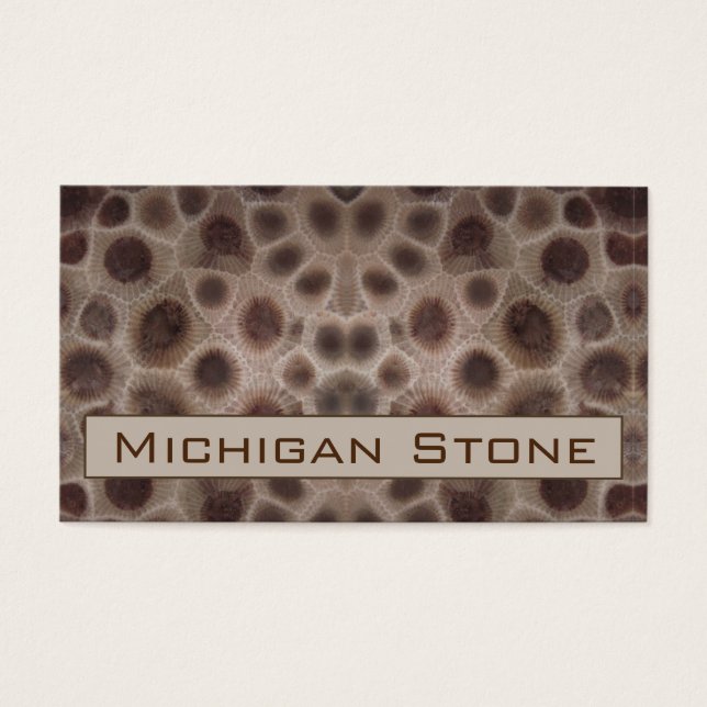 Petoskey Stone Visitkort (Framsidan)
