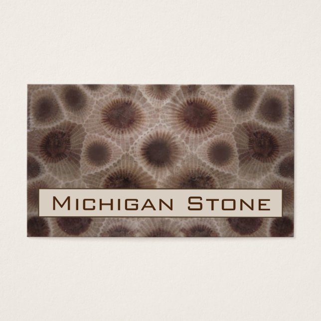 Petoskey Stone Visitkort (Framsidan)