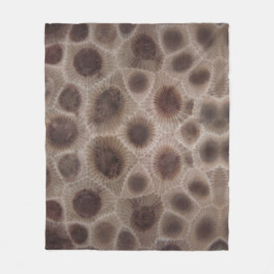 Petoskey Stones   Statssten Michigan Fleecefilt