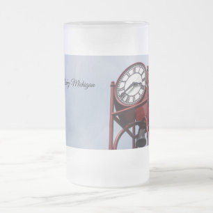 Petosky Torn Clock Frosted Mugg