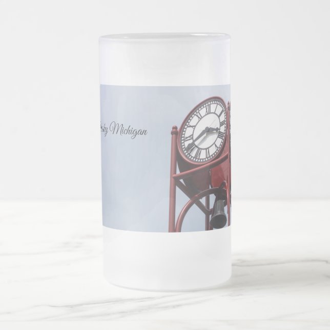 Petosky Torn Clock Frosted Mugg (Center)