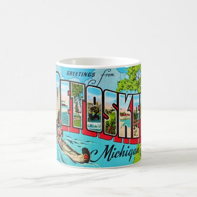 Petowskey Michigan vykortsmugg Kaffemugg (Center)