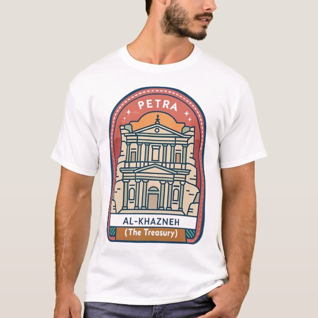Petra Al-Khazneh (Skattkammaren) T Shirt (Framsida)