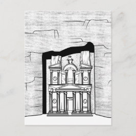 Petra El Khazneh temple Vykort