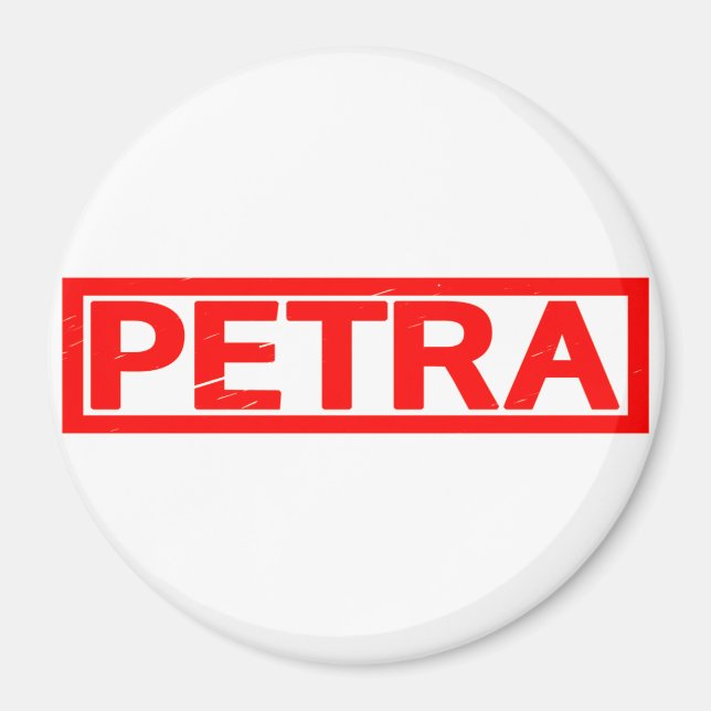Petra Frimärke Magnet (Framsidan)
