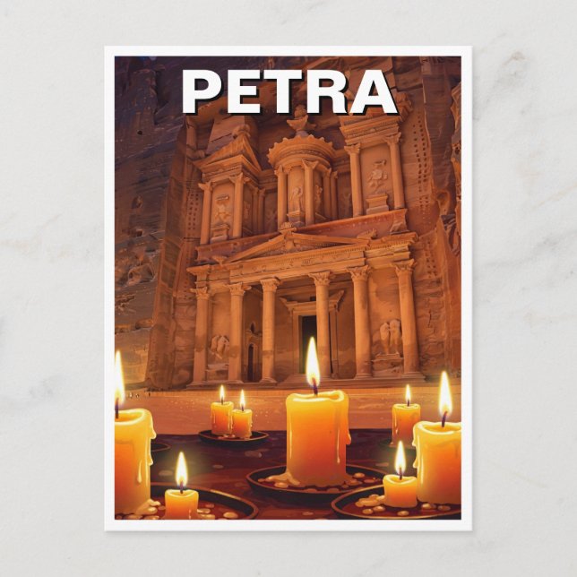 Petra Jordan Candles Night Vykort (Framsida)