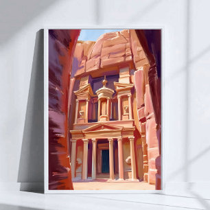 Petra Jordan Resa Målning Akvarell Poster