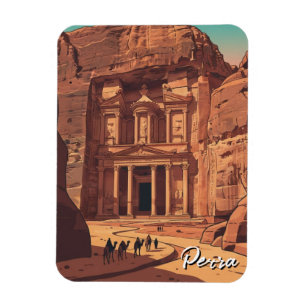 Petra Jordan Resor Magnet