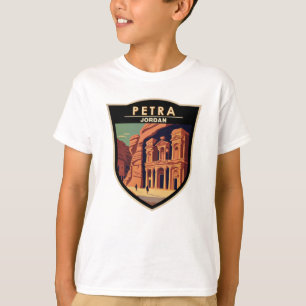 Petra Jordan Travel Art Vintage T Shirt