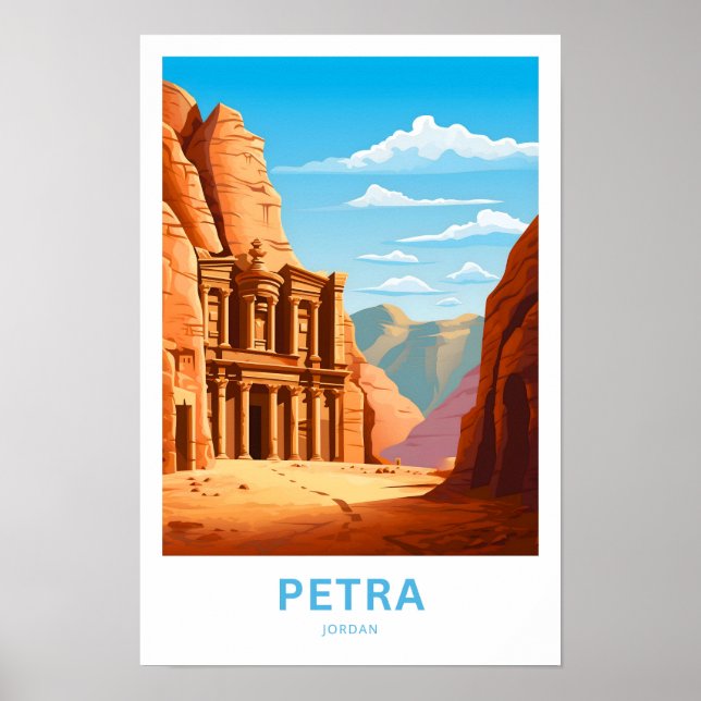 Petra Jordan Travel Skriv ut Poster (Framsidan)