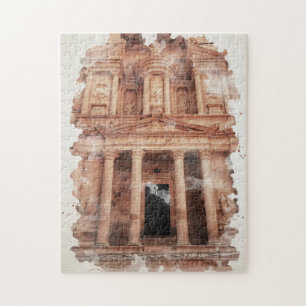 Petra Jordan Watercolor Art Pussel