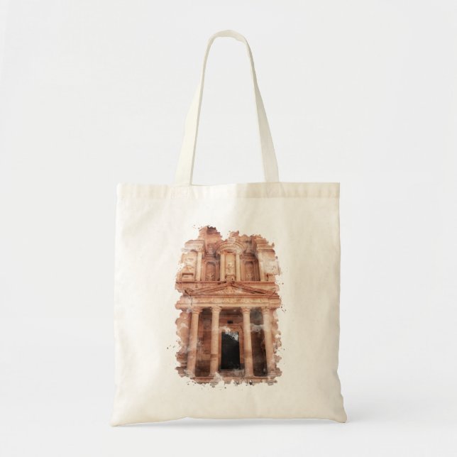 Petra Jordan Watercolor Art Tygkasse (Framsidan)