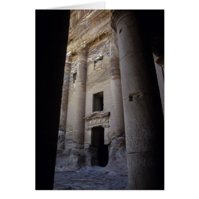 Petra, Jordanien. Hälsningskort (Framsidan)