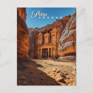 Petra, Jordanien: Iconic Red Sten Temple Vykort