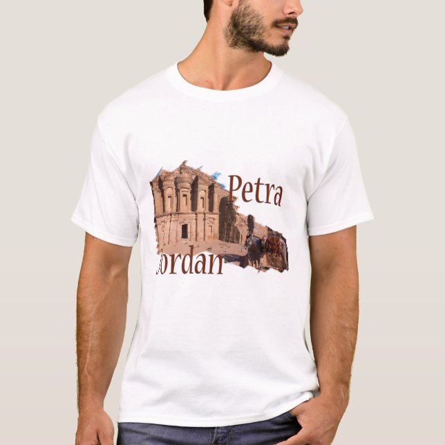 Petra, Jordanien: Klostret T Shirt (Framsida)