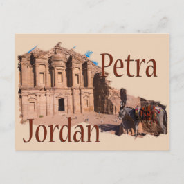 Petra, Jordanien: klostret Vykort