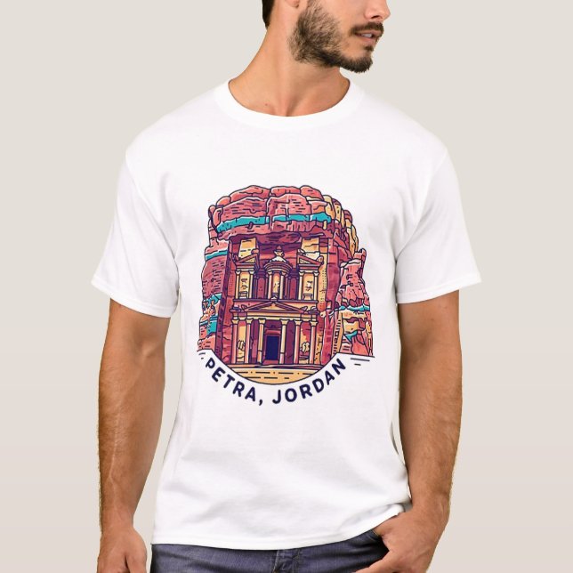 PETRA, JORDANIEN T SHIRT (Framsida)