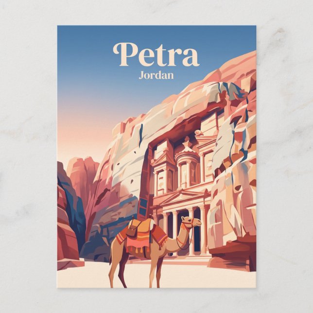 Petra Jordanien Vykort (Framsida)