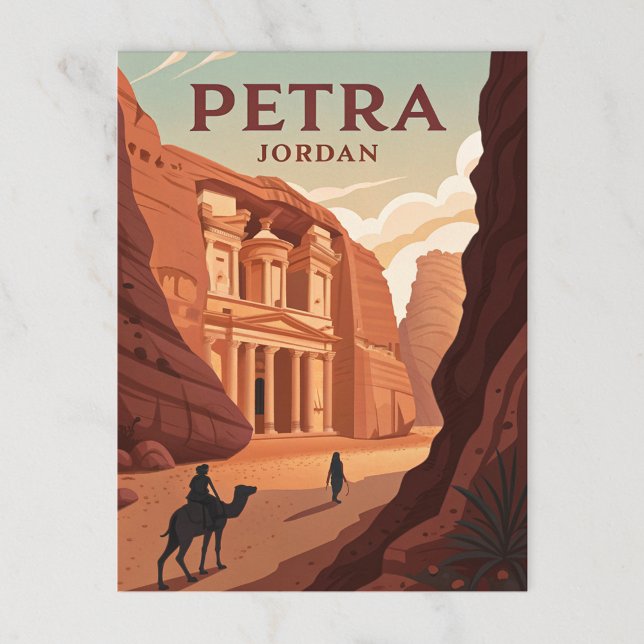 Petra, Jordanien Vykort (Skapare uppladdad)