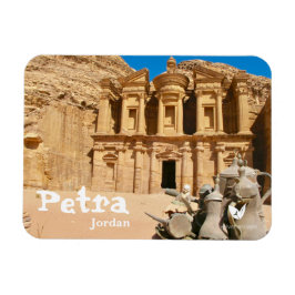 Petra-kloster i Jordanmagnet av Velvet Escape Magnet