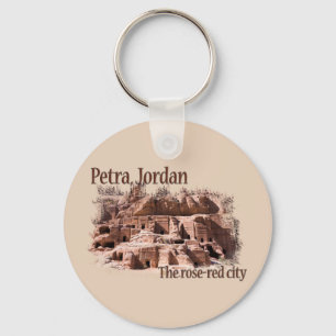 Petra: Ro Red City Nyckelring