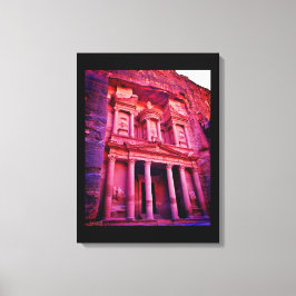 Petra Treasury Byggnads Canvastryck
