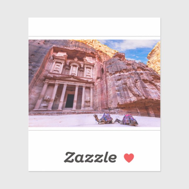 Petra Treasury Klistermärken (Ark)