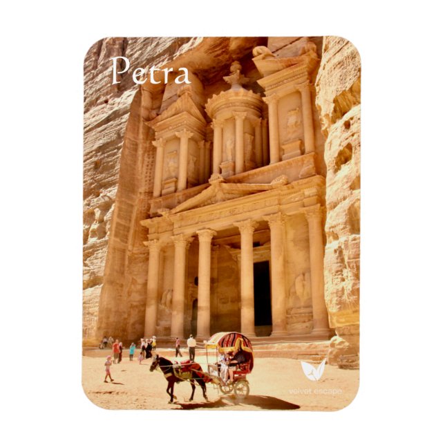 Petra Treasury - kylmagnet Magnet (Vertikal)