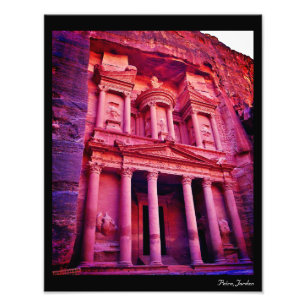Petra Treasury Photo Print Fototryck