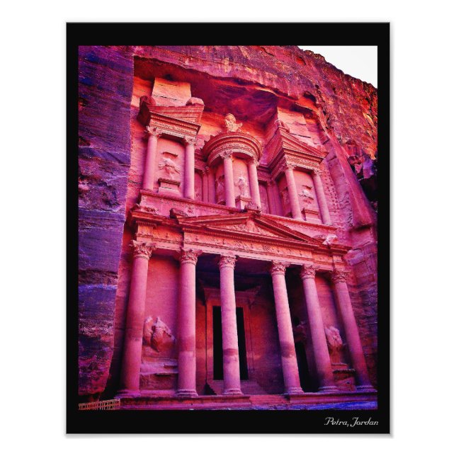 Petra Treasury Photo Print Fototryck (Framsidan)