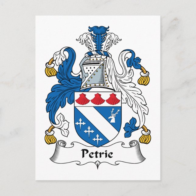 Petrie Family Crest Vykort (Framsida)