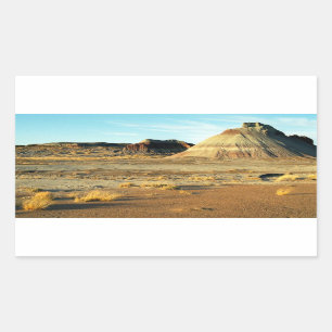 Petrified Forest Desert Arizona Ligcape Photo Rektangulärt Klistermärke