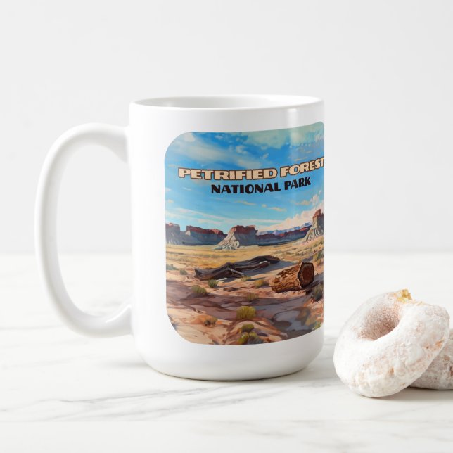 Petrified Forest National Park Arizona Desert Kaffemugg (Med munk)