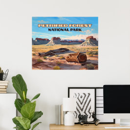 Petrified Forest National Park Arizona Desert Poster