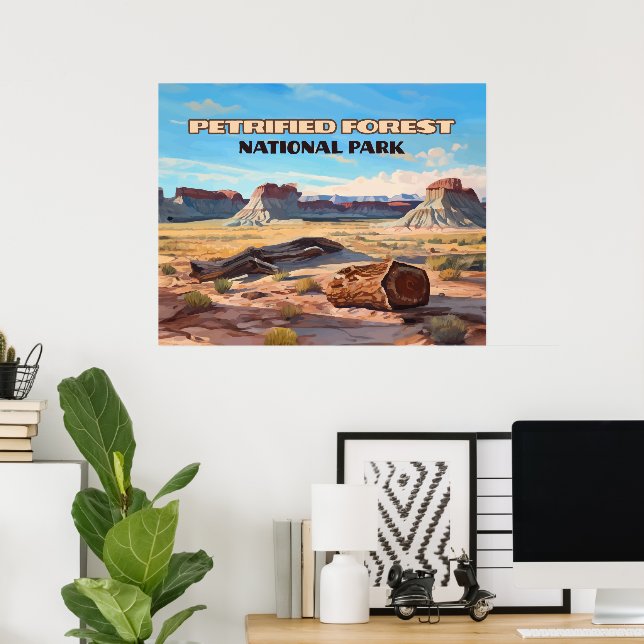 Petrified Forest National Park Arizona Desert Poster (Hemmakontoret)