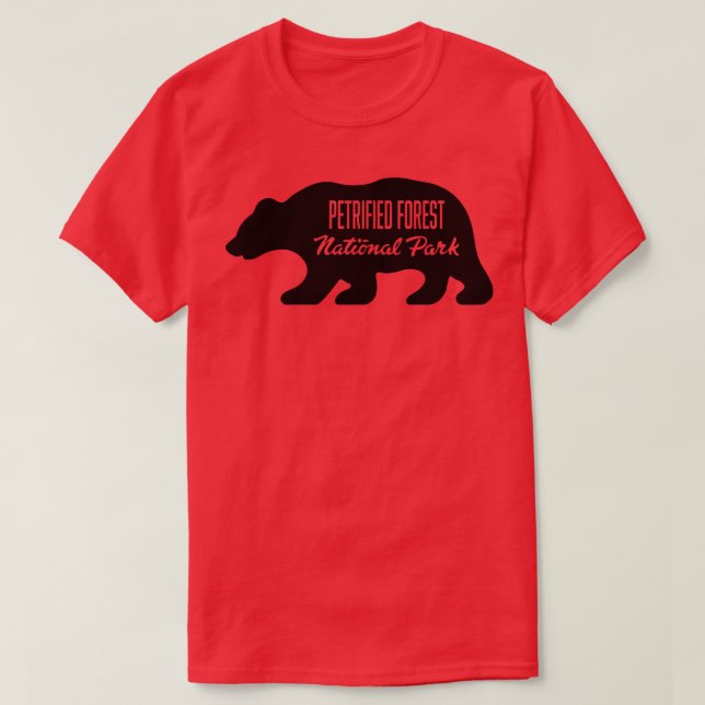 Petrified Forest National Park Bear Black T Shirt (Design framsida)