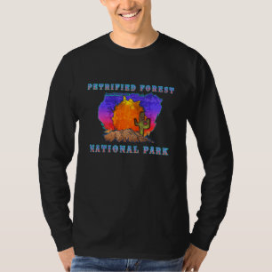 Petrified Forest National Park Desert Sunset Scene T Shirt