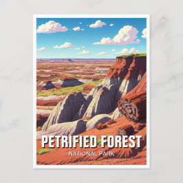 Petrified Forest National Park Landcape Vykort