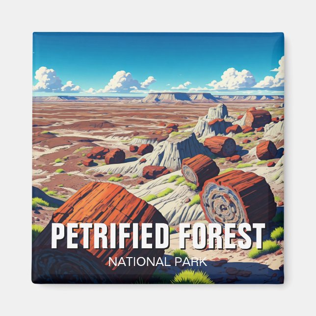 Petrified Forest National Park Travel Magnet (Framsidan)