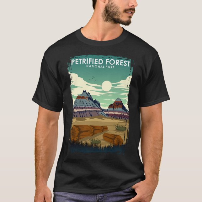 Petrified Forest National Park Travel Poster T Shirt (Framsida)