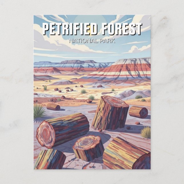 Petrified Forest National Park Vykort (Framsida)